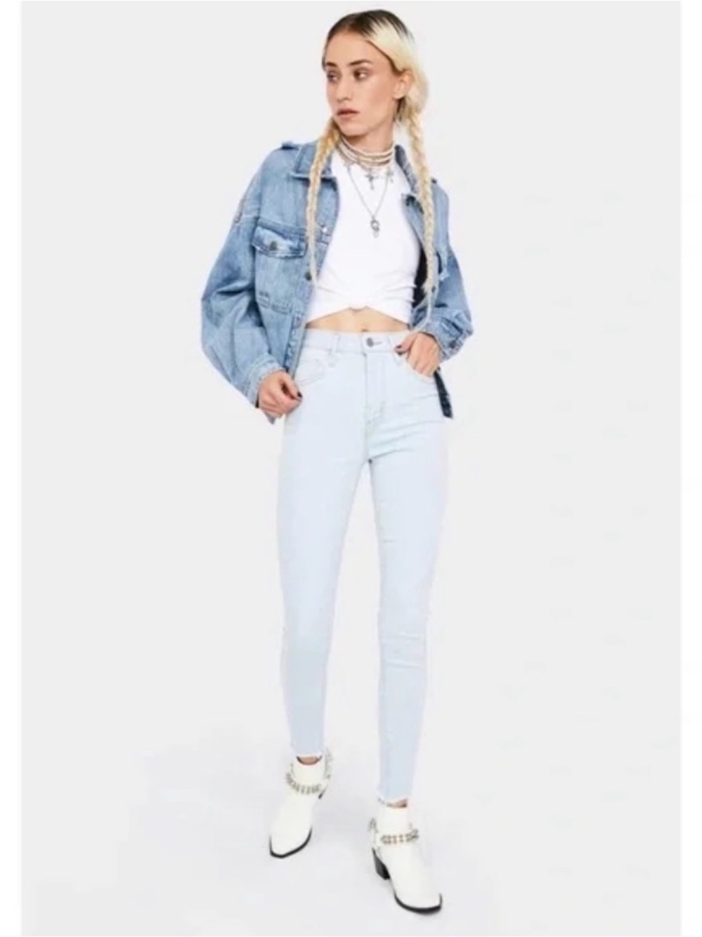 Levi's Mile High Super Skinny Light Blue Jeans